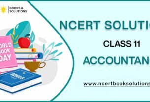 NCERT Solutions For Class 11 Accountancy