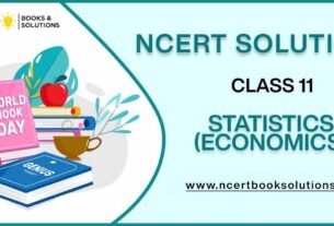 NCERT Solutions For Class 11 Statistics (Economics)