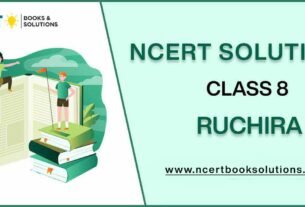 NCERT Solutions For Class 8 Ruchira