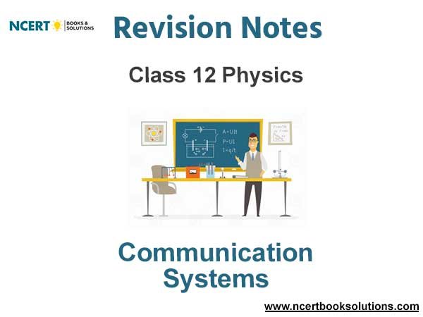 Communication Systems Class 12 Physics Notes