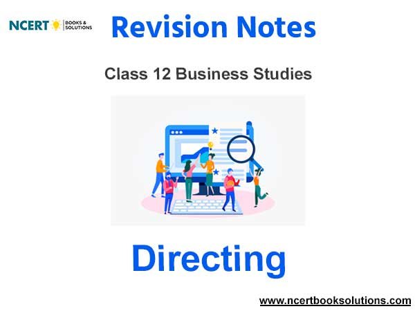 Directing Class 12 Notes
