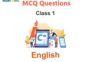 MCQs For Class 1 English With Answers