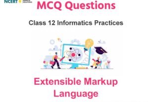 Extensible Markup Language Class 12 MCQ Questions with Answers