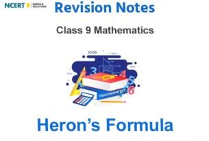 Heron’s Formula Class 9 Mathematics Notes