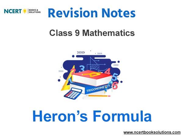 Heron’s Formula Class 9 Mathematics Notes