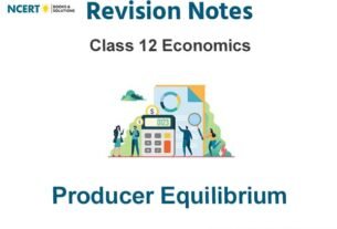 Producer Equilibrium Class 12 Economics Notes