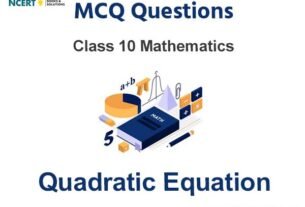 mcq questions for class 10 maths Quadratic Equation with answers