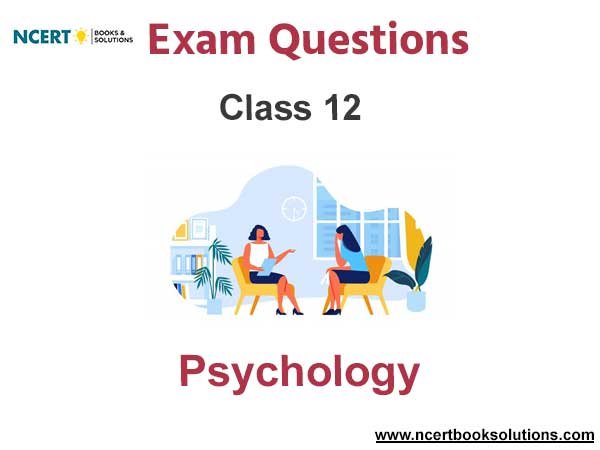 Class 12 Psychology Important Questions