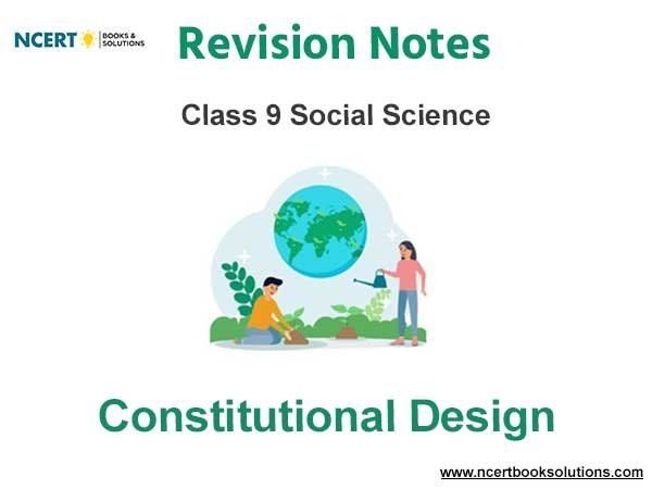 Constitutional Design Class 9 Social Science Notes