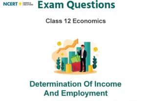 Determination of Income and Employment Class 12 Economics Exam Questions