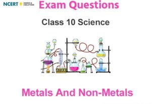 Metals and Non-Metals Class 10 Science Exam Questions