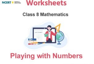 Worksheets Class 8 Mathematics Playing with Numbers Pdf Download