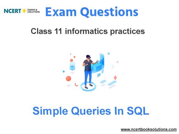 Simple Queries in SQL Informatics Practices Exam Questions