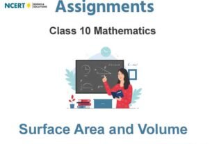 Assignments Class 10 Mathematics Surface Area and Volume Pdf Download