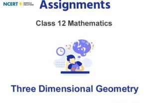 Assignments Class 12 Mathematics Three Dimensional Geometry Pdf Download