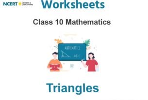 Worksheets Class 10 Mathematics Triangles Pdf Download