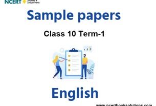 Class 10 English Sample Paper Term 1 With Solutions