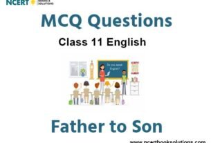 MCQs For NCERT Class 11 Chapter 5 Father to Son