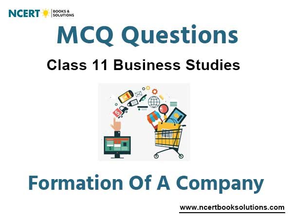 Formation of a Company Class 11 MCQ Questions with Answers