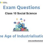 The Age of Industrialisation Class 10 Social Science Exam Questions