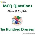 MCQs For NCERT Class 10 English Chapter 5 The Hundred Dresses 1