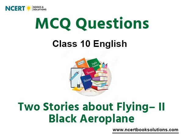 MCQs For NCERT Class 10 English Chapter 3 Two Stories about Flying Black Aeroplane