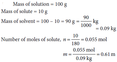 Solutions Class 12 Chemistry Exam Questions