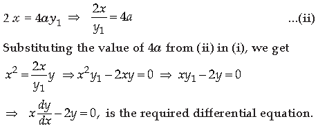 Differential Equations Class 12 Mathematics Exam Questions