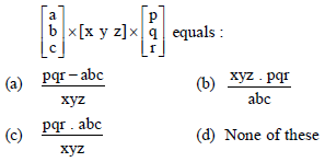 MCQs For NCERT Class 12 Mathematics Chapter 3 Matrices
